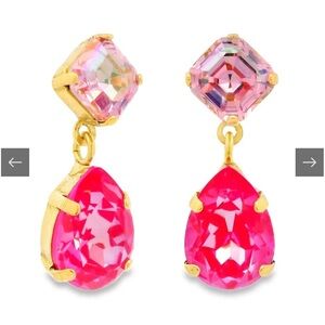 Tova Mini Estelle Earrings In Ultra Fuchsia